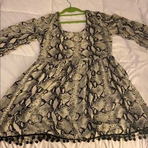 Tobi snakeskin dress